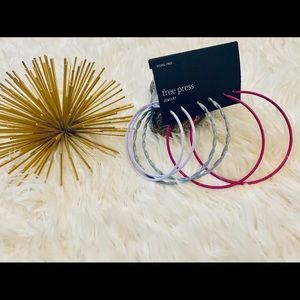 Free Press Trio Hoop Earrings